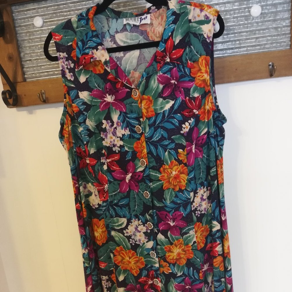 Tropical Multi Print Summer Dress